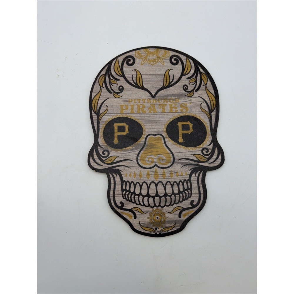 Fan Creations Pittsburgh Pirates 12'' Sugar Skull Sign